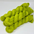 Organic Merino Fingering yarn in Apple Jolly Rancher