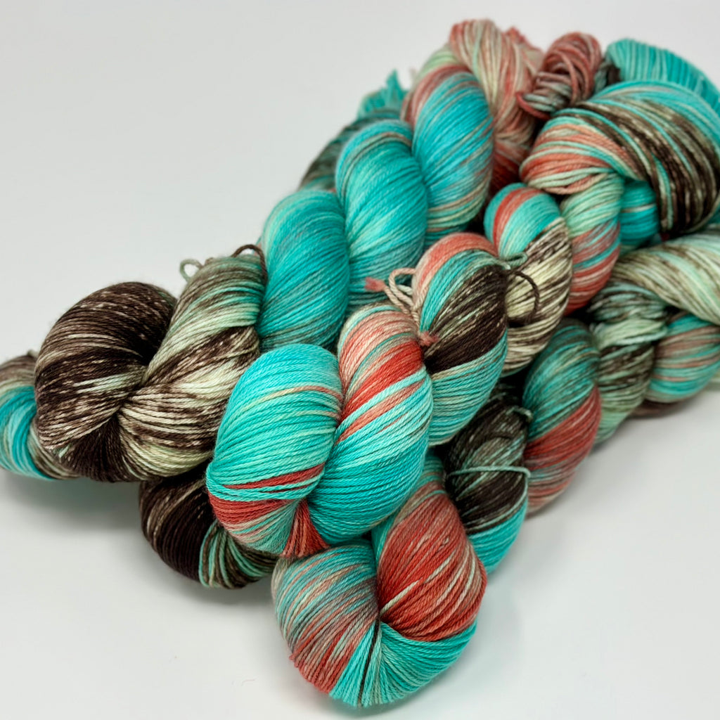 Luxe Sock yarn in Swan Lake