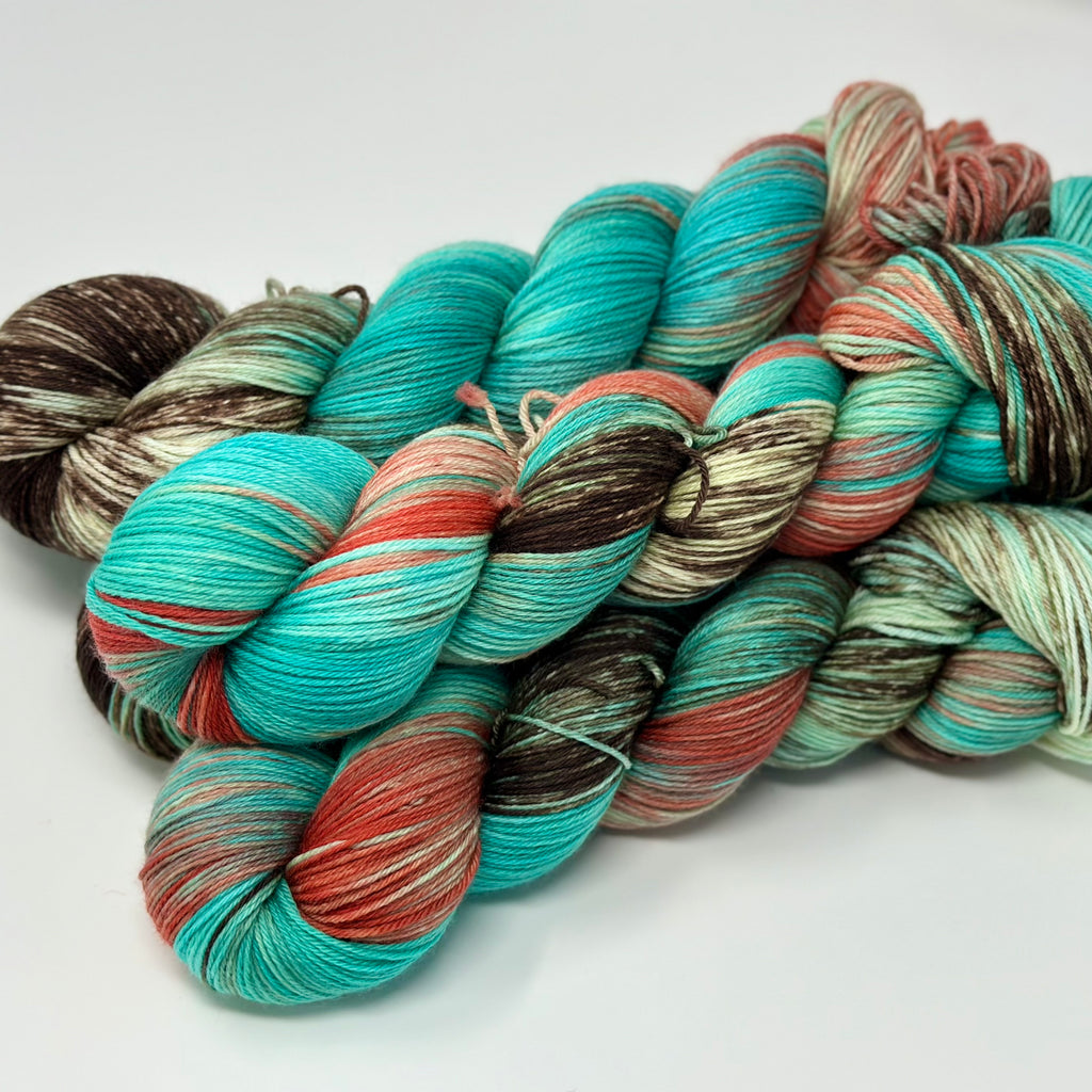 Luxe Sock yarn in Swan Lake