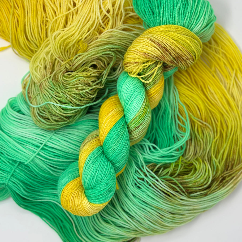 Luxe Sock yarn in Twin Cinema