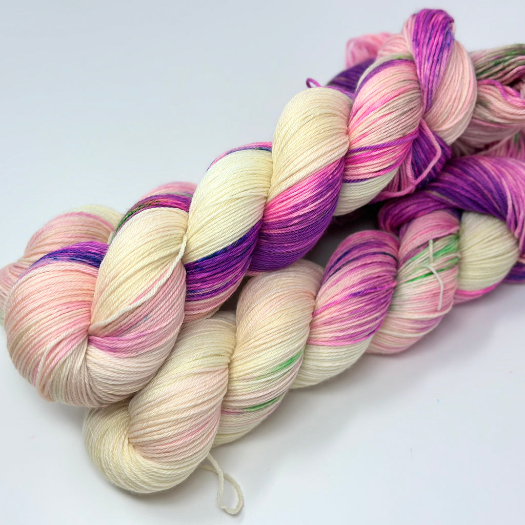 Luxe Sock yarn in Mademoiselle Mardi Gras