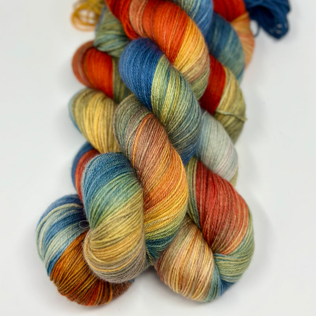 Luxe Sock yarn in Warm in Wintertime