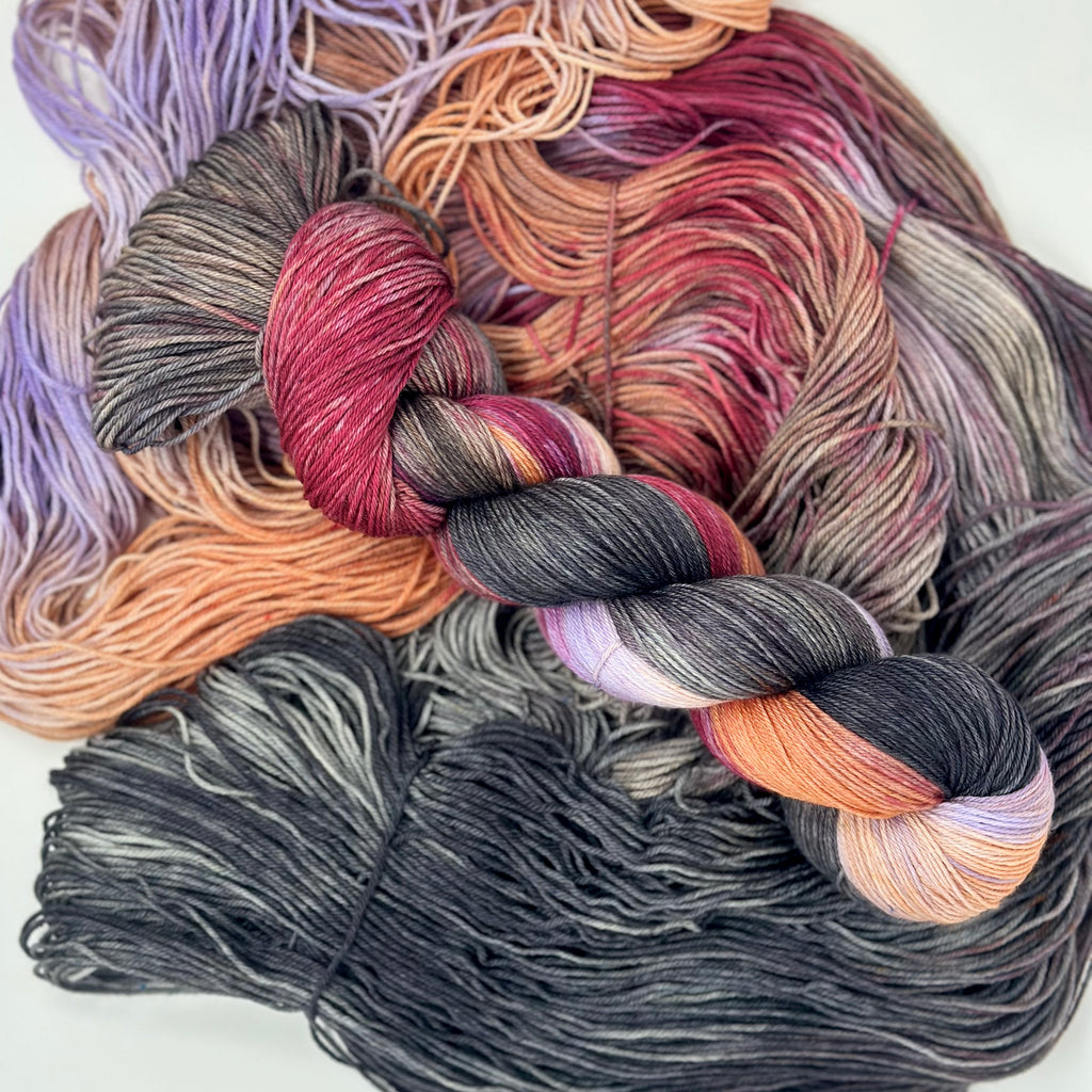 Luxe Sock yarn in Broken Promises