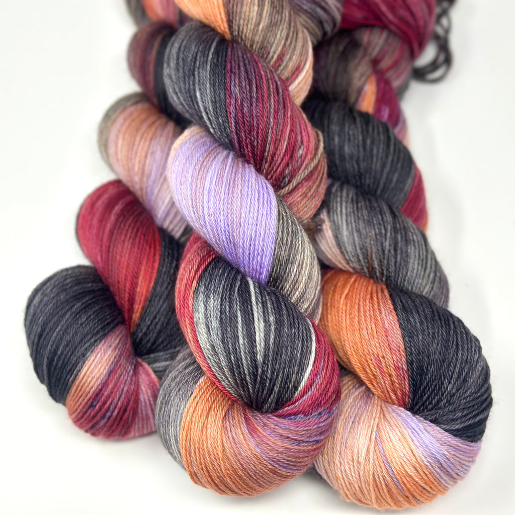 Luxe Sock yarn in Broken Promises